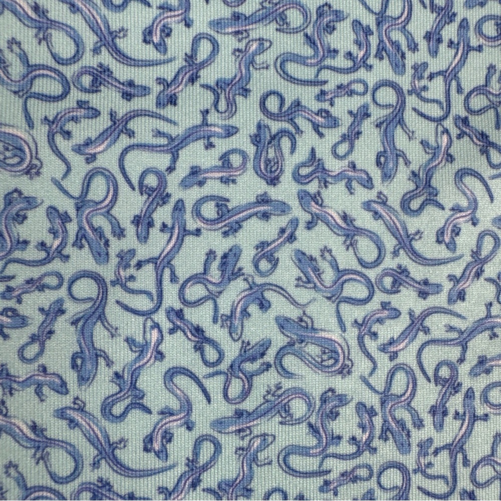 Peter Millar Summer Comfort Mens AOP Salamander Lizard Polo Large Golf Preppy - Picture 9 of 11